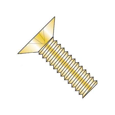 Newport Fasteners #10-32 x 7/8 in Phillips Flat Machine Screw, Plain Steel, 2000 PK 241139